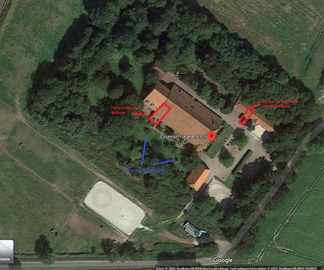 Ferienwohnung Baltrum Auf Dem Elisenhof Hagermarsch Kültér fotó